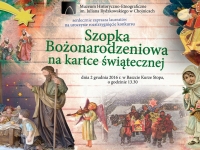 Szopka Bożonarodzeniowa na kartce świątecznej